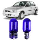 Par Lâmpadas Pingo Super Branca Esmagada T10 Corsa Faroleta Teto Placa Lanterna