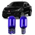 Par Lâmpadas Pingo Super Branca Esmagada T10 Fiat Cronos Antigo Faroleta Teto Placa Lanterna