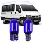 Par Lâmpadas Pingo Super Branca Esmagada T10 Fiat Ducato Faroleta Teto Placa Lanterna