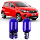 Par Lâmpadas Pingo Super Branca Esmagada T10 Fiat MOBI Faroleta Teto Placa Lanterna