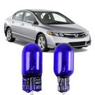 Par Lâmpadas Pingo Super Branca Esmagada T10 Honda Civic Antigo Faroleta Teto Placa Lanterna