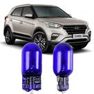Par Lâmpadas Pingo Super Branca Esmagada T10 Hyundai Creta Faroleta Teto Placa Lanterna