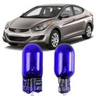 Par Lâmpadas Pingo Super Branca Esmagada T10 Hyundai Elantra Faroleta Teto Placa Lanterna