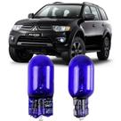 Par Lâmpadas Pingo Super Branca Esmagada T10 Mitsubishi Pajero Dakar Faroleta Teto Placa Lanterna