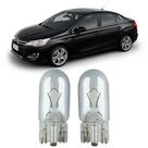 Par Lâmpadas Pingo T10 Citroen C4 Faroleta Teto Placa