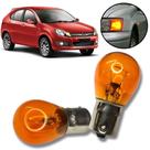 Par Lâmpadas Pisca Seta 1 Polo Ambar 12v 21w BAU15S Jac J3