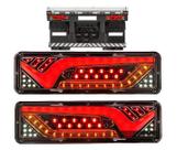 Par Lanterna 30cm LED seta sequencial caminhão utilitarios KLX30QTL96 KLX Qualidade e inovação