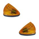 Par Lanterna de Teto Delimitadora Âmbar Mercedes-Benz Mb 608 708 709 1113 1983 Caminhão Antigo