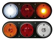 Par Lanterna Led Carreta Carretinha Reboque Barco Com Ré