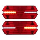 Par Lanterna Led Traseira Triplo X Caminhão Carreta Truck Guerra Noma Com Conector 24v