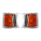 Par Lanterna Pisca Dianteiro Seta Scania S5 S6 Moderno P/G/R Com Led