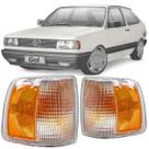 Par Lanterna Seta Pisca Dianteiro Volkswagen Gol Saveiro Parati Voyage G1 Quadrado 91 92 93 94 95 96 97 Modelo de Encaixe Cibie Lente em Acrílico