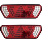 PAR Lanterna Traseira Caminhão Carreta Guerra LED 12V PAR Lanterna Traseira Caminhão Carreta Guerra LED 12V
