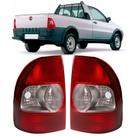 Par Lanterna Traseira Fiat Strada 2001 2002 2003 Bicolor Pickup