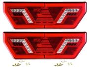Par Lanterna Traseira Guerra Led Guerra Sequencial 24v Iva