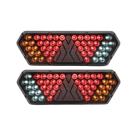 Par Lanterna Traseira Guerra Motion Black Cristal LED 12/24v Lantersul