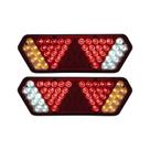 Par Lanterna Traseira Guerra Motion Silver Rubi LED 12/24v Lantersul
