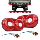 Par Lanterna Traseira Led Carreta Randon Módulo C/ Conector