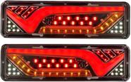 Par lanterna Traseira LED Moderna Seta Sequêncial Caminhão Carretinha Bug Van Trailer Utilitario KLX Qualidade e Inovação