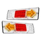 Par lanterna traseira led sinalizador 12v 24v caminhão