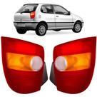 PAR Lanterna Traseira Palio TODOS 1996 1997 1998 1999 2000 Tricolor Base Aba Preta