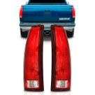Par Lanterna Traseira Silverado 97 a 2004 Bicolor Americana