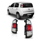 Par Lanterna Traseira Uno Way Vivace Attractive 2011 2012 2013 2014 Transformação para 2015 A 2020 Bicolor Cristal