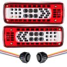 Par Lanterna Traseira Volvo Fh Fx Fm Vm Led Com Chicote