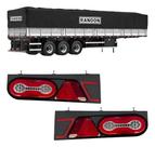 Par Lanternas Traseira Carreta Randon Led Pradolux 24v Original