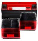 Par Lanternas Traseira Fiat Uno / 1984 A 2003 - Lado Esquerdo (Motorista) Fumê