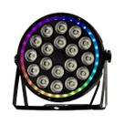 Par led slim 18x12w rgbw com borda de led - st-184n1yy