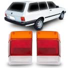 Par Lente Lanterna Traseira Chevy Marajo 1983 a 1994 Tricolor
