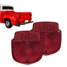 Par lente lanterna traseira ford f100/f350/f600 53/61 rubi