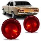 Par Lente Lanterna Traseira Opala 1970 a 1979 S/ Ré Plástico