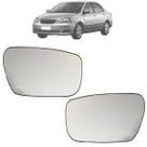 Par Lente Retrovisor Base Toyota Corolla 2003 Até 2008 Original Par Lente Retrovisor Base Toyota Corolla 2003 Até 2008 Original