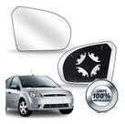 Par lente retrovisor fiesta 03/10 ka 08/ com base