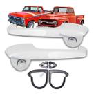 Par Maçaneta Externa Caminhao Ford F100 F1000 F4000 Cromada