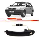 Par Macaneta Externa Dianteira Gol Parati G3 2P Maxion Modelo Preta Com Chave