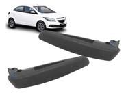Par Maçaneta Interna Preta Onix Spin Prisma G2 2012 2013 2014 2015 2016 2017 2018