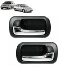 Par Maçanetas Interna Gatilho Portas Traseiras Esquerda e Direita Honda Civic 2001 2002 2003 2004 2005