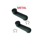 Par manivela vidro da porta corsa celta astra prisma preta metal Par manivela vidro da porta corsa celta astra prisma preta metal