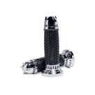 Par Manopla Circuit Rocket Jr. Preto Moto motocicleta Punho Biz 100 Pop 100 Biz 110