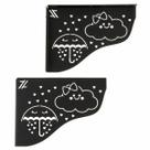 Par Mãos Francesas Pretas Decorativas Aço 20cm Chuva de Bençãos Zarg