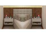 PAR MESA CABECEIRA MDF 40cm COM GAVETA TELESCÓPICA 2CS40