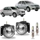 Par milha fiat siena 2001 a 2012 super branca led 6000k