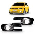 Par Moldura de Milha Fiat Stilo 2008 2009 2010 2011 Com Aro Cromado