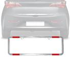 Par Moldura de Placa Cromada para Carro com Refletor Especial 405x135mm