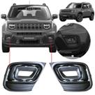 Par moldura do farol milha auxiliar jeep renegade 2022 2023 2024 2025 original 100269879 100269883 Par moldura do farol milha auxiliar jeep renegade 2022 2023 2024 2025 original 100269879 100269883