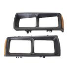 Par Moldura Do Farol Volkswagen Passat 83 88 Preto KJ