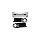 Par moldura farol milha vw gol saveiro voyage g5 aro cromo